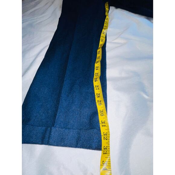 Paul Fredrick Wool / Cashmere Blend Dress Pants in Blue - Men's Size 36 x 33 - Picture 7 of 8